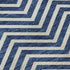 5' X 8' Blue And Ivory Chevron Washable Area Rug With UV Protection