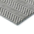 9' X 12' Gray And Ivory Chevron Washable Area Rug With UV Protection