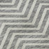 9' X 12' Gray And Ivory Chevron Washable Area Rug With UV Protection