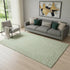 5' X 8' Green And Ivory Chevron Washable Area Rug With UV Protection