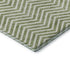 5' X 8' Green And Ivory Chevron Washable Area Rug With UV Protection