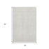 5' X 8' Ivory And Beige Chevron Washable Area Rug With UV Protection
