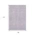 9' X 12' Lilac And Ivory Chevron Washable Area Rug With UV Protection