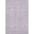 9' X 12' Lilac And Ivory Chevron Washable Area Rug With UV Protection