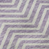 9' X 12' Lilac And Ivory Chevron Washable Area Rug With UV Protection
