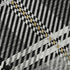 5' X 8' Black Ivory And Gold Plaid Washable Area Rug With UV Protection