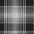 5' X 8' Black Ivory And Gold Plaid Washable Area Rug With UV Protection