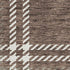5' X 8' Brown Ivory And Taupe Plaid Washable Area Rug With UV Protection
