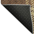 8' X 10' Chocolate Beige And Gold Plaid Washable Area Rug With UV Protection
