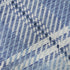 8' Denim Blue And Ivory Plaid Washable Round Rug With UV Protection
