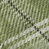 8' Green And Ivory Plaid Washable Round Rug With UV Protection