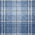 8' X 10' Navy Blue And Ivory Plaid Washable Area Rug With UV Protection