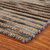 5' X 8' Charcoal Cream And Natural Striped Hand Braided Area Rug
