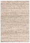 5' X 8' Natural And Silver Striped Hand Braided Area Rug