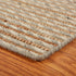 5' X 8' Natural And Silver Striped Hand Braided Area Rug
