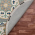 7' Brown And Gray Wool Medallion Hand Tufted Round Rug