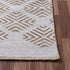 8' Tan And Ivory Diamond Hand Woven Runner Rug