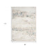 8' X 10' Beige And Blue Abstract Area Rug