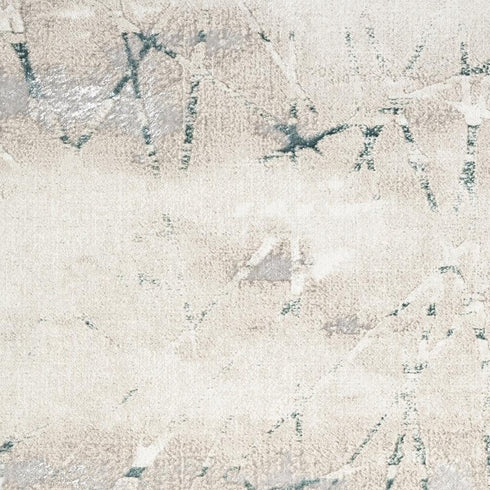8' X 10' Beige And Blue Abstract Area Rug