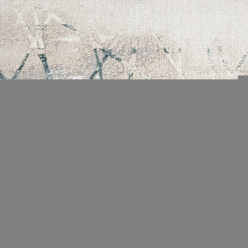 8' X 10' Beige And Blue Abstract Area Rug