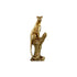 13" Bronze Resin Leopard Hand Painted Tabletop Sculpture