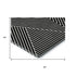 5' X 8' Black And Ivory Geometric Washable Area Rug With UV Protection