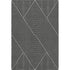 5' X 8' Black And Ivory Geometric Washable Area Rug With UV Protection