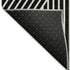 5' X 8' Black And Ivory Geometric Washable Area Rug With UV Protection