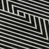 5' X 8' Black And Ivory Geometric Washable Area Rug With UV Protection
