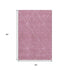 5' X 8' Blush And Ivory Geometric Washable Area Rug With UV Protection