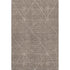 5' X 8' Brown And Beige Geometric Washable Area Rug With UV Protection