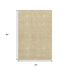 5' X 8' Gold And Ivory Geometric Washable Area Rug With UV Protection