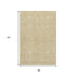 8' X 10' Gold And Ivory Geometric Washable Area Rug With UV Protection