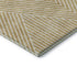 8' X 10' Gold And Ivory Geometric Washable Area Rug With UV Protection