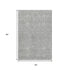 5' X 8' Gray And Ivory Geometric Washable Area Rug With UV Protection