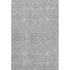 5' X 8' Gray And Ivory Geometric Washable Area Rug With UV Protection
