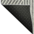 5' X 8' Gray And Ivory Geometric Washable Area Rug With UV Protection