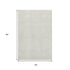 5' X 8' Ivory And Beige Geometric Washable Area Rug With UV Protection