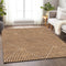 9' X 12' Terra Cotta And Ivory Geometric Washable Area Rug With UV Protection