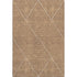 9' X 12' Terra Cotta And Ivory Geometric Washable Area Rug With UV Protection