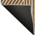9' X 12' Terra Cotta And Ivory Geometric Washable Area Rug With UV Protection