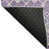 5' X 8' Lavender Ivory And Blue Southwestern Washable Area Rug With UV Protection