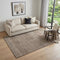 5' X 8' Brown And Beige Striped Washable Area Rug With UV Protection