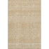 5' X 8' Gold And Ivory Striped Washable Area Rug With UV Protection