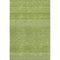 5' X 8' Lime Green And Ivory Striped Washable Area Rug With UV Protection