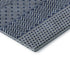 9' X 12' Navy Blue And Ivory Striped Washable Area Rug With UV Protection