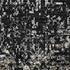 5' X 8' Black And Ivory Abstract Washable Area Rug With UV Protection