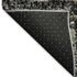 5' X 8' Black And Ivory Abstract Washable Area Rug With UV Protection