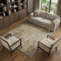 8' X 10' Brown And Beige Abstract Washable Area Rug With UV Protection