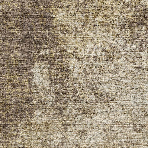 8' X 10' Brown And Beige Abstract Washable Area Rug With UV Protection